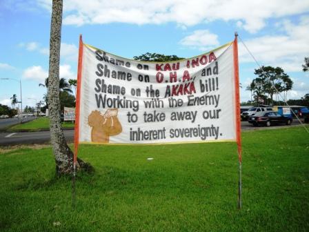 Anti-American sign in Hilo